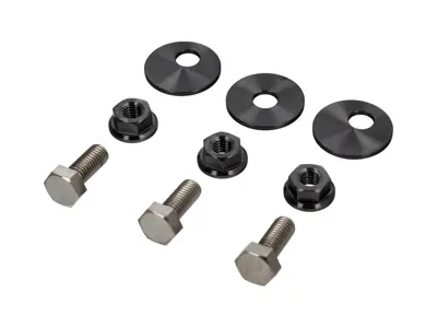 Befestigungssatz für Titan-Auspuffendrohre aus Titan mit Muttern und Schrauben. Porsche 997 GT3, 991 GT3 und GT3 RS - 99711125390, 99711125393, 99908464901, 99711175391, 99711175391
