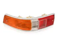 Rear indicator unit & lens in metal (SWB). Porsche 911/912 1965-68 - 90163140300, 90163140400, 90163140301, 90163140401