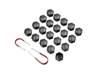 Radschraubenabdeckungen Smoke Nickel. Porsche 996/986/987/997/Cayman