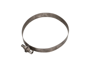 Titanium Exhaust retaining strap steel (598mm) LEFT 911 1984-89 - 93011115900