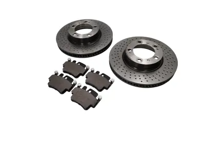 ANTERIORE Pacchetto pastiglie freno e disco freno. Porsche 996C4S / 996Turbo - 99635140904, 99635141004, 99635194913, 99635108901, 99661236501