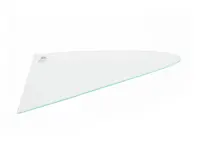 Vetro del finestrino posteriore da 1/4, trasparente. Porsche 911 1965-77 Coupé - 90154310220, 90154310120