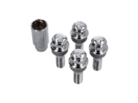 锁定车轮螺栓套件（标准尺寸）镀铬，适用于保时捷 - 99736198009, PAF009593, 99136105700, WHT006980C, WHT006980A, 9A700698000