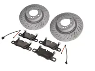 REAR Brake Pad And Brake Disc Package. Porsche 992.2 Carrera 2 3.0ltr - 992612601A, 992615602A