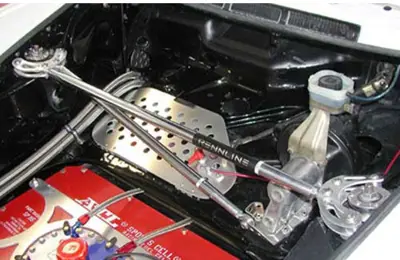 Strut Tower Brace - Truss Mount - 3-punts van Rennline. Porsche 911/912/930 - SB809192B, SB809192S