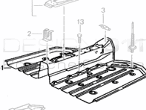 La sezione del pavimento copre la parte anteriore. Porsche 964/993 - 99350150100GRV