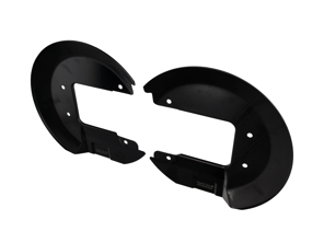 Brake disc cover plate kit, Front. Porsche 911 / 912 1965 to 1968 - 90135180114, 90135180214