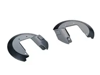 Brake disc cover plate kit, Front. Porsche 911 / 912 1965 to 1968 - 90135180114, 90135180214