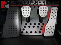 Rennline aluminium 3-delige pedaalset geperforeerd. Porsche 924/944/968/996/997/Boxster/Cayman/991/Panamera - P45.21, P4521