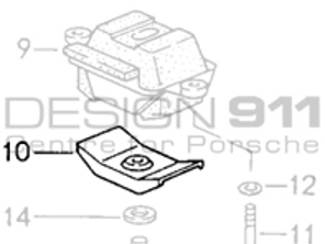 Fermo Staffa Cuscinetto Supporto Cambio. Porsche 964 C4 / 993 C4 / 993 C4S / 993 Turbo MANUALE - 96437518301