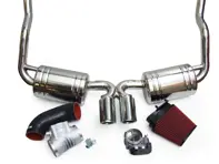 Auspuffpaket + Plenum 82 mm Drosselklappengehäuse + Induktionskit Porsche Boxster 987 / Cayman - 3606008703, 87182, 99760511601, 3603109871