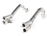 Kit collettori Akrapovic Raccordo (Titanio) per Porsche 718 Cayman GT4 / Spyder - OPF/GPF 02/2020>> - 982254351B, 982254351AB, 982254351N, 982254350B, 982254350AB