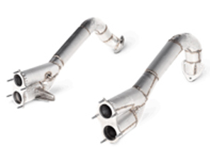 Akrapovic Link 管组（钛合金）适用于保时捷 718 Cayman GT4 / Spyder - OPF/GPF 02/2020>> - 982254351B, 982254351AB, 982254351N, 982254350B, 982254350AB