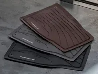 Gummi-Fußmatten. Porsche (9J1) Taycan RHD – Rechtslenker - 9J104480021, 9J104480021OS5, 9J104480021OU6, 9J104480021OW4