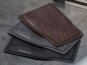 Rubber floor mats. Porsche (9J1) Taycan RHD - Right hand drive - 9J104480021, 9J104480021OS5, 9J104480021OU6, 9J104480021OW4