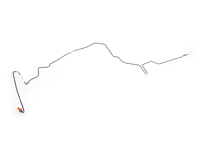 Brake line. Porsche 997.2 - 99735519014