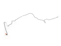 Brake line. Porsche 997.2 - 99735519014