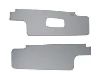 Sun visor set, grey. Porsche 911 1965-68 LHD (Left hand-drive) cars - 90173130121, 90173130221 - 901.731.301.21