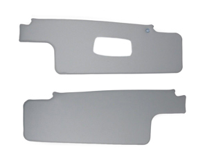 Sun visor set, grey. Porsche 911 1965-68 LHD (Left hand-drive) cars - 90173130121, 90173130221 - 901.731.301.21