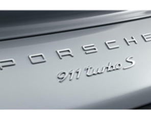 'PORSCHE 911 TURBO S' Heckplakette für Porsche 991.2 - 99104480385G2X