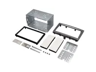 Doppel-DIN-Blendenplatte (Anthrazit). Porsche 911 (997) / 987 Boxster / 987C Cayman - CT23PO03