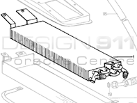 Radiatore aria condizionata (Air Con), ANTERIORE. Porsche 911 78-83 - 91157305602 - AC480000S