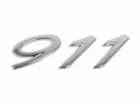 911 - Insignia de tapa trasera cromada, pequeña. Porsche 991 - 99155923101