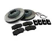 Juego de pastillas de freno delanteras y discos de freno ranurados. Porsche 996 C4S / 996 Turbo - 99635140904, 99635141004, 99635194913, 99635108901, 99661236501