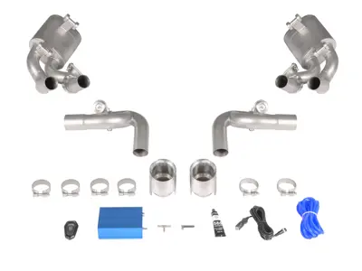 991.1 Upgrade auf 991.2 GT3 Auspuffanlage mit Mittelrohr für Porsche 991.1 2WD - 992GT3FRKIT, 992GT3RRKIT