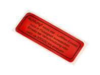 Autocollant pour filtre à air. Porsche356B/356C/912 - 64470100200 - 1601503800