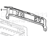 Rear Panel (chassis). Porsche 993 1994-98 - 99350109100GRV
