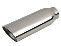 Exhaust tail pipe, stainless steel, polished. Porsche 944 / 924 - 1620706000 - 1620706000