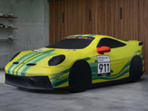 Telo copriauto da interno design 'Grello' per Porsche 992 GT3 - 99204401230