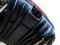 Rear bumper lower guard in carbon for 992 GT3 look bodykit