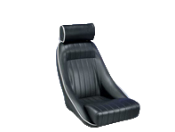 Corbeau 经典座椅。黑色真皮。保时捷 911 / 964 / 968 / 944 - 120804/LTR, 120804/LTR/W