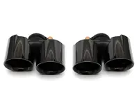 排气豪华四式尾管黑色镀铬。保时捷 997.1 Carrera - 99711115100, 99711115101, 99711198150, 99711198111, 99711115200, 99711115201, 99711198210, 99711198211