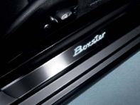 Baguettes de bas de caisse en acier inoxydable avec logo, illuminées. Porsche 987 Boxster - 98704480027, 98704480033, 98755199000, 98755199001