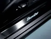 Side Sills Trims in Stainless Steel with Logo, Illuminated. Porsche 987 Boxster - 98704480027, 98704480033, 98755199000, 98755199001