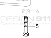 Sechskantschraube des Getriebehalterungsträgers. Porsche 993 - 99907505901, 99907505909