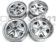 15' Style 548C Fuchs Style Alloy Wheels CHROME FINISH 7.0J and 8.0J For Porsche Car - 91136102041, 91136102042