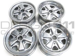 15' Style 548C Fuchs Style Alloy Wheels CHROME FINISH 7.0J and 8.0J For Porsche Car - 91136102041, 91136102042