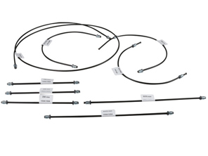 Remleiding set. Porsche 911 1968-75 rechts gestuurd - 91135561100, 91135561101, 91135561110, 91135561120 - 1661500710