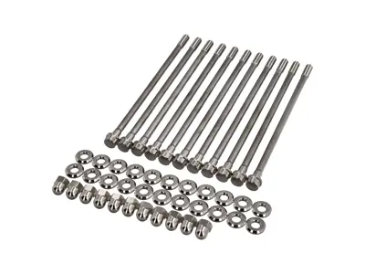 Motorkast door boutenset, titanium. Porsche 911 / 964 / 993 - 90110117300, 90110116103, 99907000403, 93010117306, 93010117201, 95910117200, 95910117302