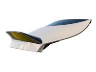 Alerón de techo para portón trasero en color negro brillante. Porsche 9YA Cayenne turbo GT Coupe - 9Y3827918G041