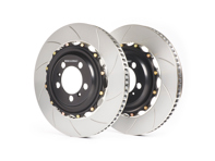 前部带槽双片式刹车盘/转子。保时捷 992 GT3 / 992 GT3 RS 不含 PCCB - A1-306, 9GT615301B, 9GT615301G, 9GT615301L, 9GT615302B, 9GT615302G, 9GT615302L - A1-306