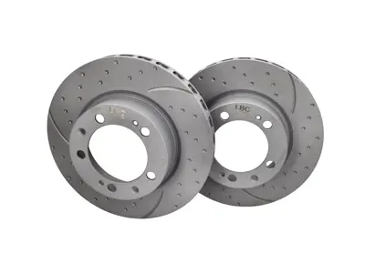 前刹车盘。适用于保时捷 944S2 / 944 Turbo / 968（EBC 沟槽 GD995） - 95135104102, 95135104103, 95135204101 - GD995