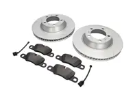 Plaquettes de frein arrière et ensemble de disques de frein. Porsche Panamera 3.0L Diesel / 4S - 971615601P, 971615602P, 95861236550, 97035294908