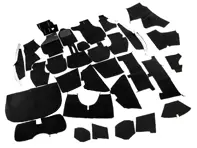 Complete interior carpet set for Porsche 911 85-89 Cabriolet LHD