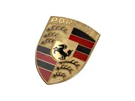 Insignia del capó. Porsche 911 1974-89 / 964 - 90155921020, 90155921026