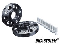 适用于保时捷的 H&R DRA TRAK+ 系统轮距垫片（黑色 PCD5x130）